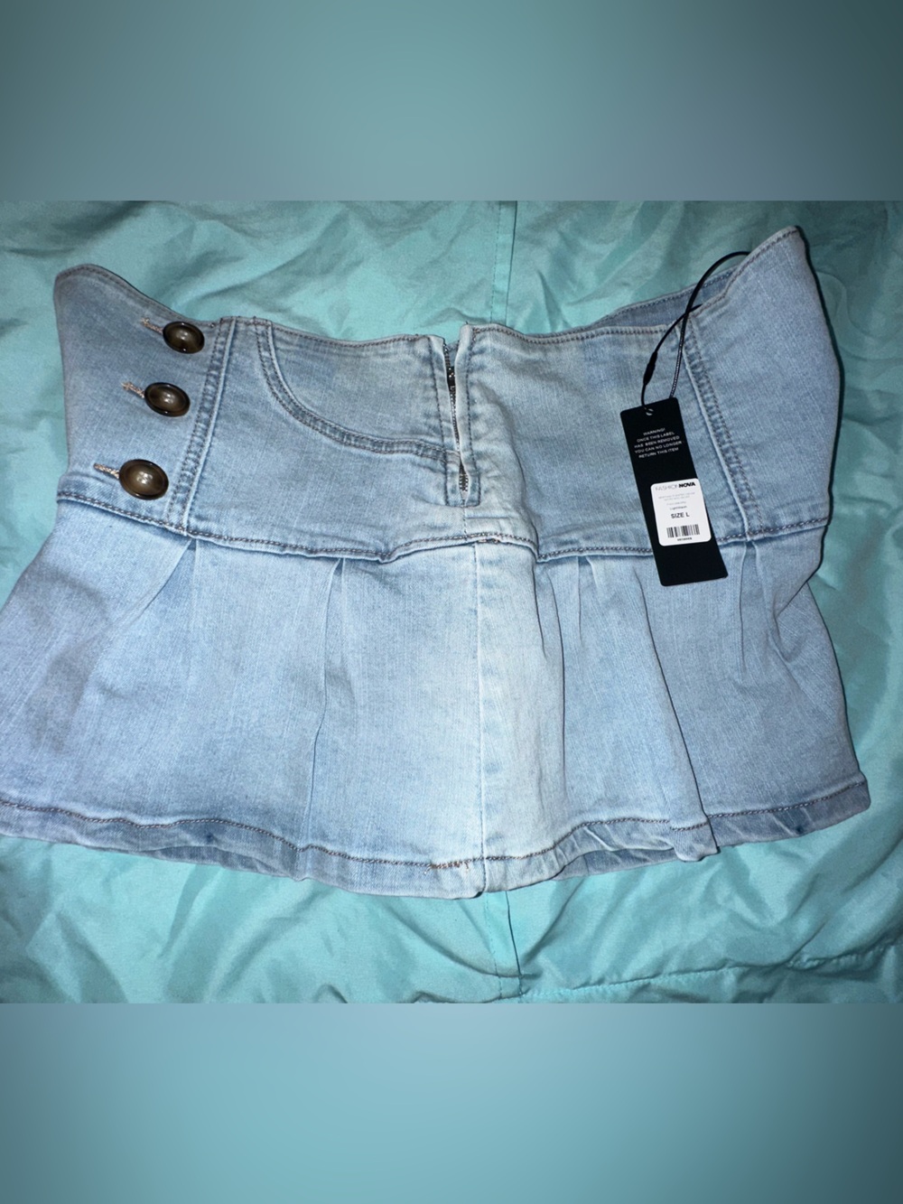 Jean skort - Picture 2 of 3